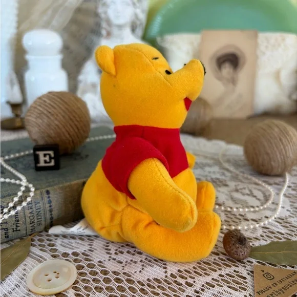 Vintage 90’s Stuffed Winnie the Pooh Bear / Unique Home Decor / Gift / Cute - Picture 3 of 7